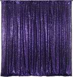 Poise3EHome Purple Sequin Backdrop,8FT x 10FT Sequin Photography Backdrop Curtain for Party Decoration, Purple