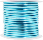 Mandala Crafts 10 Gauge Anodized Aluminum Craft Wire for Jewelry Making - 32 FT Colored Flexible Ice Blue Wire - Bendable for Bonsai Armature Crafting Sculpting