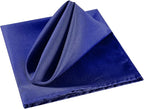 Cloth Napkins 17x17 inch Washable Polyester Dinner Napkins Soft Table Napkins for Wedding Party Dining Banquet(Royal Blue,12PCS)