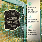 Custom Decorative Outdoor Metal Sign - Personalized Aluminum Driveway Sign, Waterproof, Made In USA - Design 3 Black Charcoal 10x7 In