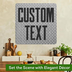 Custom Sign, Custom Street Sign, 11 Font Colors, 13 Font Styles, 4 Hole Options, 22 Sizes, 24x24 Inches, Rust Free DiBound, Fade Resistant, Made in USA by My Sign Center (Diamond Metal)