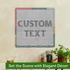 Custom Sign, Custom Street Sign, 11 Font Colors, 13 Font Styles, 4 Hole Options, 22 Sizes, 18x18 Inches, Rust Free DiBound, Fade Resistant, Made in USA by My Sign Center (Fauxsaic 2)
