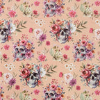 Aimyoo Gothic Wrapping Paper Roll, 17 Inch X 16.5 Fee Skull Floral Berry Design Gift Wrap Paper for Mother's Day, Birthday Bridal Shower