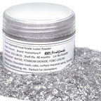 HomeHere Edible Luster Dust Food-Grade Glimmer Powder Glitter for Cake Decorating 7g, Disco Diamond Dust, Edible Sprinkle Glitter for Cocktails Drinks Baking Candy Dessert Chocolate Vegan Tasteless
