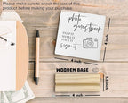 Wedding Guest Book Desk Decor 4x4 Inch, Photo Guest Book Sign Wood Plaque, WeddingGuestBook Sign, Wedding GuestBook Sign Wooden Plaque with Wood Stand for WeddingReception Table Decor