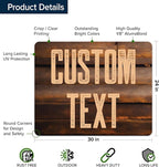 Custom Sign, Custom Street Sign, 11 Font Colors, 13 Font Styles, 4 Hole Options, 22 Sizes, 24x30 Inches, Rust Free DiBound, Fade Resistant, Made in USA by My Sign Center (Vintage Wood)