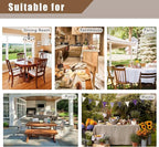 Fitable Beige Faux Linen Tablecloth 54 x 78 Inch - Wrinkle Resistant Fabric Rectangle Table Cloth, Indoor Outdoor Table Cover for Kitchen Dining, Camping, Farmhouse