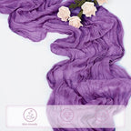 20 Pack Purple Cheesecloth Table Runner 10FT Boho Fabric Rustic Cheese Cloth Table Runner for Wedding Bridal Shower Baby Shower Gauze Sheer Birthday Party Table Decorations 20 x 120 Inch Long