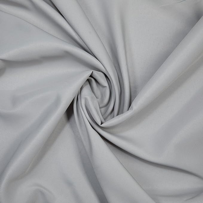Gee Di Moda Square Tablecloth - 85 x 85 Inch Silver Table Cloth for Large Square or Round Tables - Heavy Duty Washable Fabric - for Buffet Table, Holiday Party, Dinner, Wedding & Baby Shower