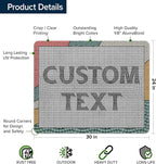 Custom Sign, Custom Street Sign, 11 Font Colors, 13 Font Styles, 4 Hole Options, 22 Sizes, 24x30 Inches, Rust Free DiBound, Fade Resistant, Made in USA by My Sign Center (Fauxsaic 2)