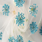 60 Pcs Dried Pressed Flowers for Resin DIY Art Crafts Natural Dry Floral Epoxy Jewelry Real Lace Flower Decor Cakes Phone Cases Candles Handmade Soap Mix Lace Flower