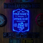 ADVPRO Personalized Your Name Home Bar RGB Dynamic Glam LED Sign - Cut-to-Edge Shape - Smart 3D Decoration - Multicolor Signage st06s64-fnd-p11a-tm-c