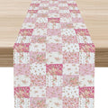 Boho Patchwork Table Runner, Vintage Farmhouse Colorful Wildflowers Bohemian Paisley Flower Table Center Decor for Home Kitchen Dining Patio Holiday Party Indoor Table Decorations, 13"x90" Inch