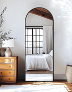 Arched Full Length Mirror, 56"x20" Gold Standing Body Mirror for Wall, with Aluminum Alloy Frame for Bedroom, Living Room, Dressing Room