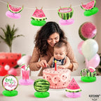 KatchOn, One In A Melon Centerpieces – Pack of 9 | One in a Melon Party Decorations | Watermelon Birthday Decorations, Watermelon Centerpieces for Tables for Birthday, Baby Shower, Summer Party Decor