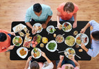10 Pack Polyester Tablecloth, 60 x 102 Inch Black Polyester Table Cloth for 6 Feet Rectangle Tables, Stain and Wrinkle Resistant Washable Table Cover for Kitchen Wedding Banquet Restaurant Party