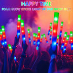 JOYIN 12 PCS LED Light Up Foam Sticks, Glow Sticks Party Favors Bulk with 3 Modes Color Flashing Glow Party Supplies for Halloween, Spooky Celebrations, Wedding, Camping, Birthday, Raves, Carnival