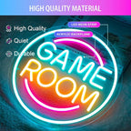Gamer Neon Sign for Gamer Room Decor, Dimmable Gamer Room Neon Signs for Wall Decor, USB Powered Bright LED Neon Gaming Signs for Boys Room, Gamer Gifts for Teenage Boys, Kids(13.3”x13.3”)