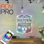 ADVPRO Personalized Your Name Home Bar RGB Dynamic Glam LED Sign - Cut-to-Edge Shape - Smart 3D Decoration - Multicolor Signage st06s64-fnd-p11b-tm-c