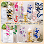 300Pcs Pearl Vase Filler, Black BrightGold No Hole Faux Pearl Beads for Centerpieces Vases, Candle Centerpieces, Wedding Birthday Party Home Decor 8/10/14/20mm