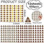 Stickers for Potty Training, 608 Pieces Sticker Party Favor Decorations Journal Teachers Scrapbooking Kids Party Supplies