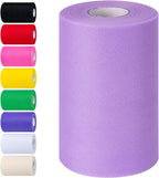 Lavender Tulle Fabric Rolls 6 Inch by 100 Yards (300 feet) Tulle Roll Spool Fabric for DIY Tutu Skirt Baby Shower Birthday Party Wedding Decorations Christmas Craft Supplies (Lavender)