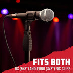 Gator Frameworks Standard Tripod Microphone Stand with Adjustable Height and Both 3/8" and 5/8" Adapters (GFW-MIC-2000)