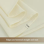 sancua Square Tablecloths 54x54 Inch - Beige Fabric Table Cloth for Square or Round Tables, Washable Polyester Table Cover for Dinner, Holiday Party, Decorative Display Tables