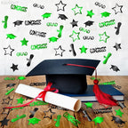 KatchOn, Shiny 2025 Congrats Grad Confetti - Pack of 1000 | Green and Black Graduation Confetti Class of 2025 Decorations | Graduation Decorations 2025