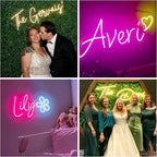 SELICOR Personalized Neon Signs Led Neon Signs Light for Bedroom Wedding Birthday Party Home Décor Custom Neon Sign Bar Store Logo Neon Sign(Optional 36" to 60")