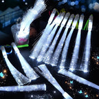 150 PCS White Fiber Optic Sticks, Glow Wands & Light Up Wands for Kids, Fiber Optic Wand with 3 Light Modes, Glow in The Dark Party Supplies, Wedding Party Supplies, for Wedding, New Year, Birthday