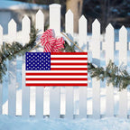 American Flag Door Hanging Sign，Farmhouse Patriotism Artwork Decorations Signs, Framed Indoor Outdoor Decorative Art Ornament for July 4th Independence Day, New Year, Holiday Party, Birthday