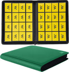 Premium 1000+ Pockets Card Binder,16 Pockets Trading Card Binder Ringless Side Loading Trading Card Album Folder for TCG -Dark Green