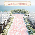 300pcs Blush Faux Silk Rose Petals for Wedding Aisle Scatter, Flower Girl Basket, Table Centerpieces, Bridal Shower, and Romantic Party Decor