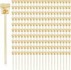 200 Pieces Wooden Coffee Stirrers, 6 inch Disposable Coffee Stir Sticks, Hot Drink Beverage Stirring Swizzle Stir Stick Coffee Mixer for Coffee, Milk, Juice, Cocktail, Chocolate