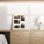 Vittanly 11x14 Collage Picture Frame, Displays 5Pcs 4x6 Pictures with Mat, Picture Frames Collage Wall Decor, Gold, 1 Pack