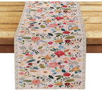 OYIMUA Boho Floral Summer Table Runner 13 x 36 Inches Colorful Flower Runners for Tables Rustic Spring Decorations for Home Indoor Outdoor Party Decor
