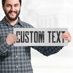 Custom Sign, Custom Street Sign, 11 Font Colors, 13 Font Styles, 4 Hole Options, 22 Sizes, 6x18 Inches, Rust Free DiBound, Fade Resistant, Made in USA by My Sign Center (Concrete)
