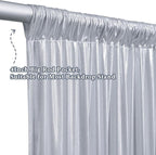 Outpain Thick 20 ft x 10 ft Silver Sequin Backdrop Curtain for Parties, Wrinkle Free Glitter Photo Backdrop Drapes 4 Panels 5x10ft Silver Back Drop Cloth for Wedding Christmas Photography Background