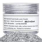HomeHere Edible Luster Dust Food-Grade Glimmer Powder Glitter for Cake Decorating 7g, Disco Diamond Dust, Edible Sprinkle Glitter for Cocktails Drinks Baking Candy Dessert Chocolate Vegan Tasteless