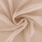 Nude Fall Elegant Arch Draping Fabric 2 Panels Outdoor 29" × 20Ft Sheer Chiffon Curtain Drapes for Wedding Ceremony Birthday Party Garden Brunch