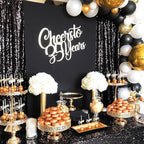 Sequin Backdrop 6x8FT Black Halloween Background Sequin Fabric Glitter Backdrop Curtains for Birthday Party Baby Shower Decoration
