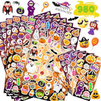 Halloween Stickers 980Pcs Assorted Halloween Stickers for Kids Halloween Party Favors, Classroom Crafts, Goodie Bags, Decorations, Trick or Treat Halloween Party Supplies
