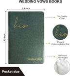 Wedding Vow Books His and Hers, Wedding Registry Gifts Ideas for Bride & Groom,Wedding Essentials