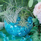 Babenest Acrylic Crushed Ice Rocks, 150 PCS Fake Crystals Plastic Ice Cubes Diamonds Gems for Vase Fillers, Home Decoration, Table Scatter, Event, Wedding, Arts & Crafts (Baby Blue)