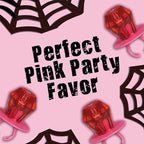 Ring Pop Individually Wrapped Pink Halloween Candy, Strawberry 30 Ct Lollipop Bulk, Lollipop Suckers for Kids, Fun Candy Bulk for Gender Reveal, Trick or Treat, Halloween Bowls, Gifts, Party Favors