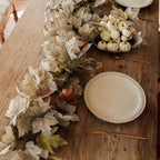 PARTY JOY 6PCS Leaf Garland, 5.6Ft Halloween Garland Artificial Maple Leaf Autumn Hanging Fall Vines Thanksgiving Decorations Fall Decor