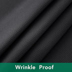 Biscaynebay Textured Fabric Square Tablecloths 70x70 Inches, Black Water Resistant Spill Proof Card Table Cloth Folding Table Cover for Dining, Kitchen, Wedding and Parties, Machine Washable