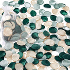 Serwalin 500Pcs Silk Rose Petals for Wedding Vintage Green Flower Girl Petals for Aisle, Basket, Table Decor (3 Color Mixes)