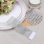 Rhinestone Napkin Rings 300pcs,Wedding Diamond Bling Crystal Napkin Rings for Wedding Reception, Dinner, Place Settings, Holiday Parties or DIY Decoration (300,Silver)